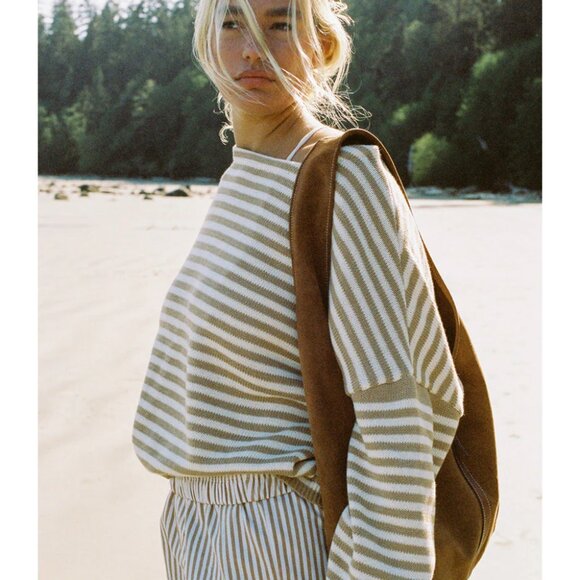 NWOT BOHÈME | The Stripe Knit Pullover - Picture 2 of 6